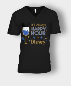 Its-Always-Happy-Hour-Disney-Inspired-Unisex-V-Neck-T-Shirt-Black