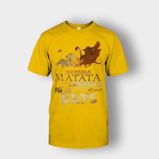 Its-Means-No-Worry-For-The-Rest-Of-My-Life-The-Lion-King-Disney-Inspired-Unisex-T-Shirt-Gold
