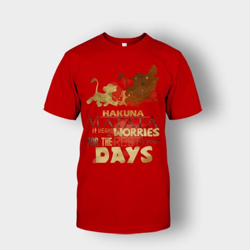 Its-Means-No-Worry-For-The-Rest-Of-My-Life-The-Lion-King-Disney-Inspired-Unisex-T-Shirt-Red