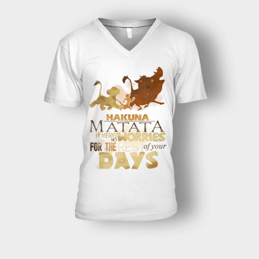 Its-Means-No-Worry-For-The-Rest-Of-My-Life-The-Lion-King-Disney-Inspired-Unisex-V-Neck-T-Shirt-White