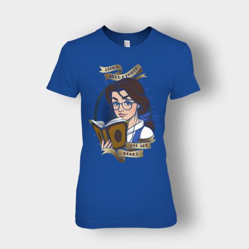 Ive-Got-Books-Disney-Beauty-And-The-Beast-Ladies-T-Shirt-Royal