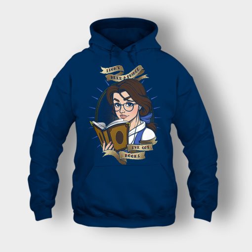 Ive-Got-Books-Disney-Beauty-And-The-Beast-Unisex-Hoodie-Navy