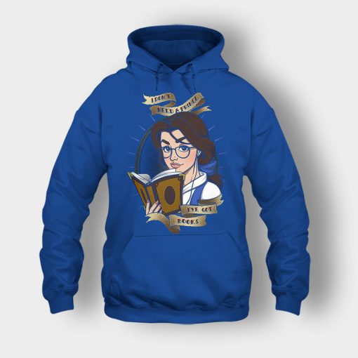 Ive-Got-Books-Disney-Beauty-And-The-Beast-Unisex-Hoodie-Royal