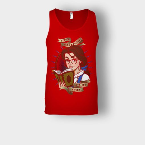 Ive-Got-Books-Disney-Beauty-And-The-Beast-Unisex-Tank-Top-Red