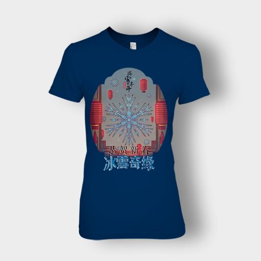 Japanese-Style-Disney-Frozen-Inspired-Ladies-T-Shirt-Navy