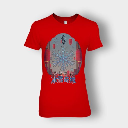 Japanese-Style-Disney-Frozen-Inspired-Ladies-T-Shirt-Red