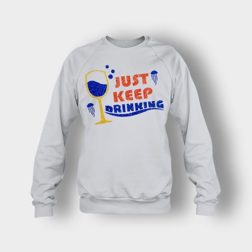 Just-Keep-Drinking-Disney-Inspired-Finding-Nemo-Crewneck-Sweatshirt-Ash