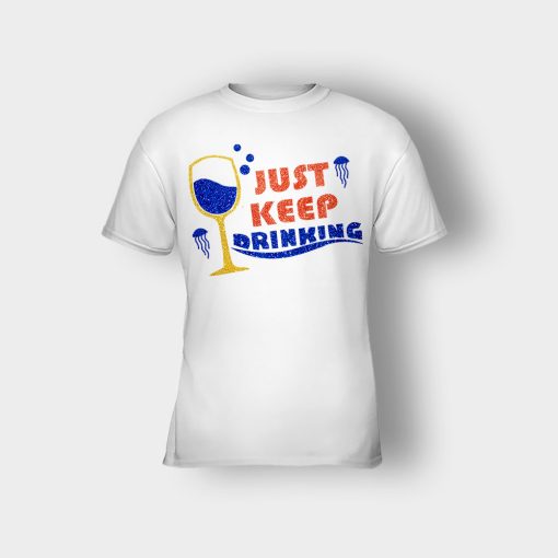 Just-Keep-Drinking-Disney-Inspired-Finding-Nemo-Kids-T-Shirt-White