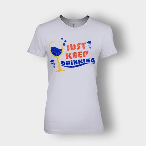 Just-Keep-Drinking-Disney-Inspired-Finding-Nemo-Ladies-T-Shirt-Sport-Grey
