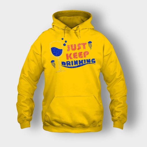 Just-Keep-Drinking-Disney-Inspired-Finding-Nemo-Unisex-Hoodie-Gold