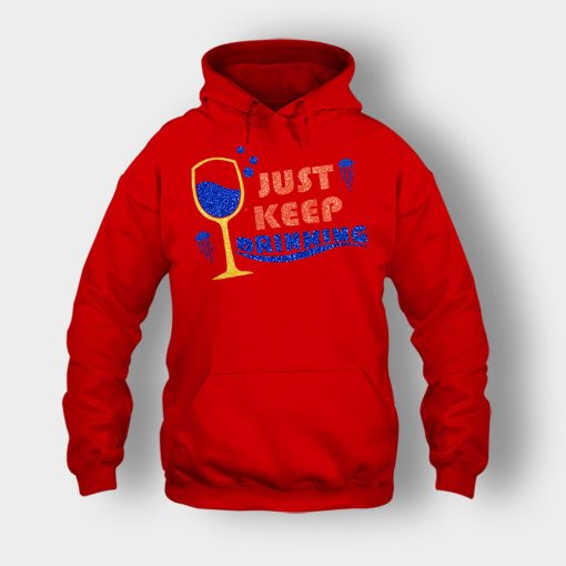 Just-Keep-Drinking-Disney-Inspired-Finding-Nemo-Unisex-Hoodie-Red