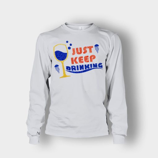 Just-Keep-Drinking-Disney-Inspired-Finding-Nemo-Unisex-Long-Sleeve-Ash