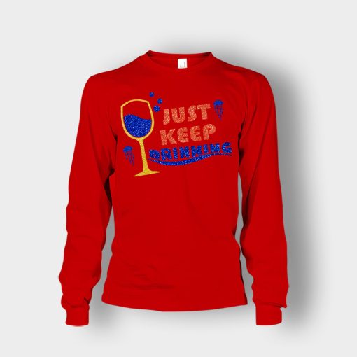 Just-Keep-Drinking-Disney-Inspired-Finding-Nemo-Unisex-Long-Sleeve-Red