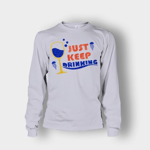 Just-Keep-Drinking-Disney-Inspired-Finding-Nemo-Unisex-Long-Sleeve-Sport-Grey