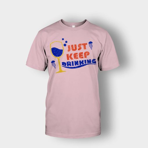 Just-Keep-Drinking-Disney-Inspired-Finding-Nemo-Unisex-T-Shirt-Light-Pink