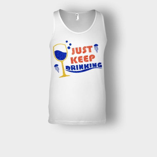 Just-Keep-Drinking-Disney-Inspired-Finding-Nemo-Unisex-Tank-Top-White