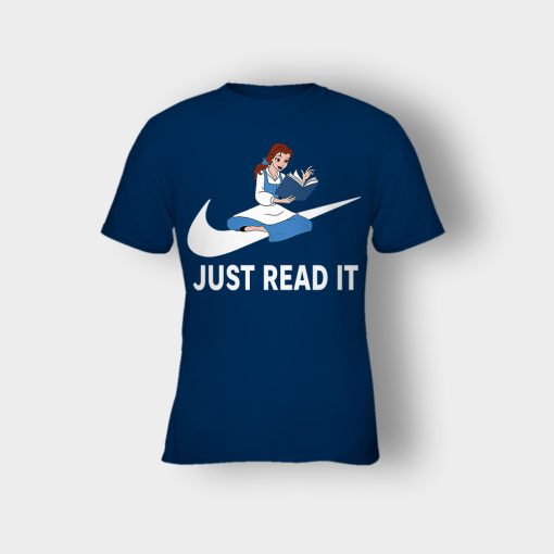 Just-Read-It-Disney-Beauty-And-The-Beast-Kids-T-Shirt-Navy