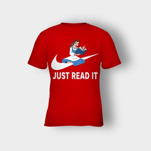 Just-Read-It-Disney-Beauty-And-The-Beast-Kids-T-Shirt-Red