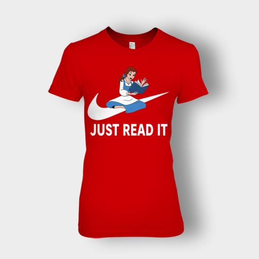 Just-Read-It-Disney-Beauty-And-The-Beast-Ladies-T-Shirt-Red