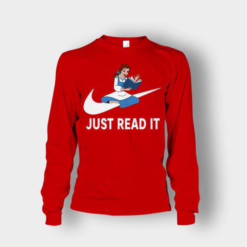 Just-Read-It-Disney-Beauty-And-The-Beast-Unisex-Long-Sleeve-Red