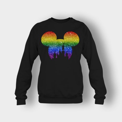 LGBT-Disneyland-Castle-Disney-Mickey-Inspired-Crewneck-Sweatshirt-Black