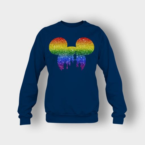 LGBT-Disneyland-Castle-Disney-Mickey-Inspired-Crewneck-Sweatshirt-Navy