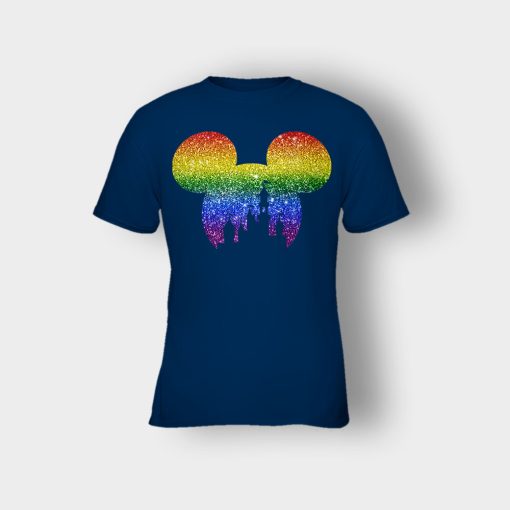 LGBT-Disneyland-Castle-Disney-Mickey-Inspired-Kids-T-Shirt-Navy