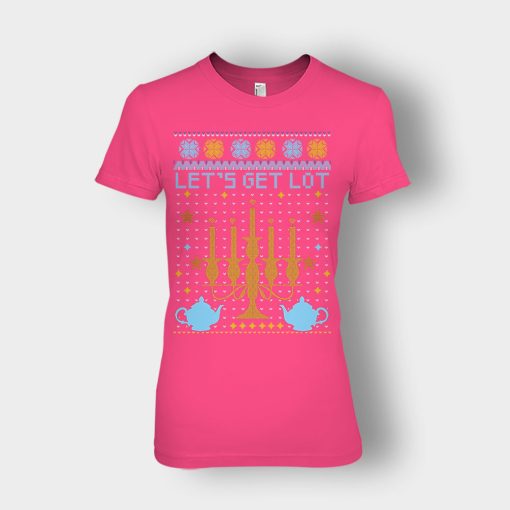 Lets-Get-Lot-Xmas-Disney-Beauty-And-The-Beast-Ladies-T-Shirt-Heliconia