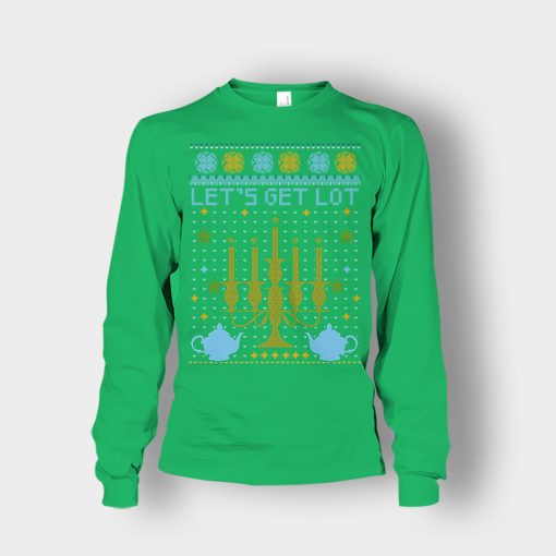 Lets-Get-Lot-Xmas-Disney-Beauty-And-The-Beast-Unisex-Long-Sleeve-Irish-Green