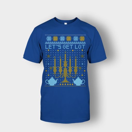 Lets-Get-Lot-Xmas-Disney-Beauty-And-The-Beast-Unisex-T-Shirt-Royal