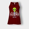 Lets-See-Them-Aliens-Storm-Area-51-Event-Quote-Bella-Womens-Flowy-Tank-Maroon