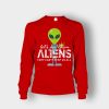 Lets-See-Them-Aliens-Storm-Area-51-Event-Quote-Unisex-Long-Sleeve-Red
