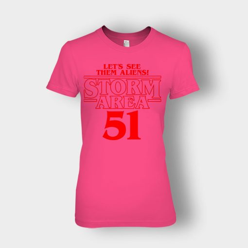 Lets-see-them-Aliens-Storm-Area-51-Stranger-Things-Ladies-T-Shirt-Heliconia