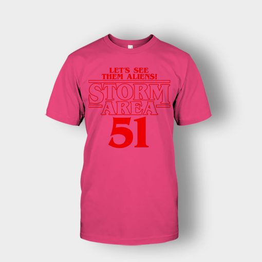 Lets-see-them-Aliens-Storm-Area-51-Stranger-Things-Unisex-T-Shirt-Heliconia