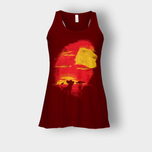 Lion-King-Daddy-Disney-Inspired-Bella-Womens-Flowy-Tank-Maroon