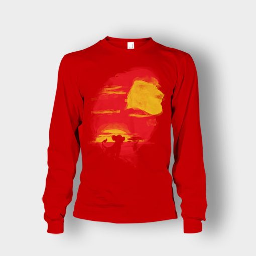 Lion-King-Daddy-Disney-Inspired-Unisex-Long-Sleeve-Red