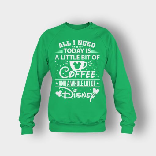 Little-Bit-Coffee-Disney-Inspired-Crewneck-Sweatshirt-Irish-Green