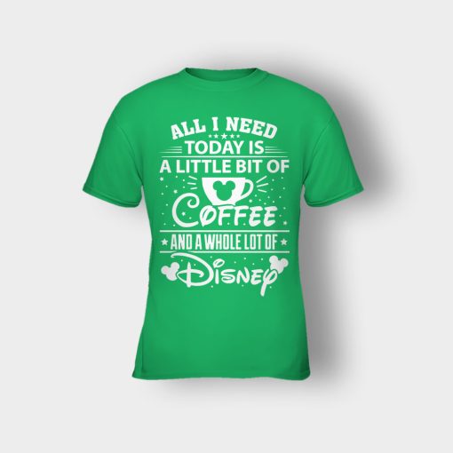 Little-Bit-Coffee-Disney-Inspired-Kids-T-Shirt-Irish-Green
