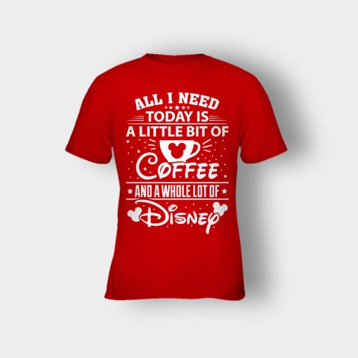 Little-Bit-Coffee-Disney-Inspired-Kids-T-Shirt-Red