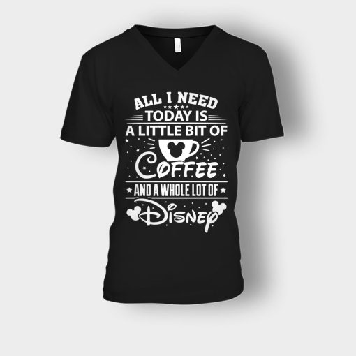 Little-Bit-Coffee-Disney-Inspired-Unisex-V-Neck-T-Shirt-Black