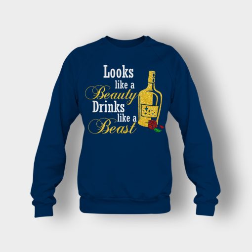 Look-Like-The-Beauty-Drinks-Like-A-Beast-Disney-Beauty-And-The-Beast-Crewneck-Sweatshirt-Navy