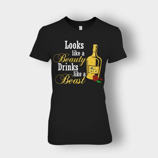 Look-Like-The-Beauty-Drinks-Like-A-Beast-Disney-Beauty-And-The-Beast-Ladies-T-Shirt-Black