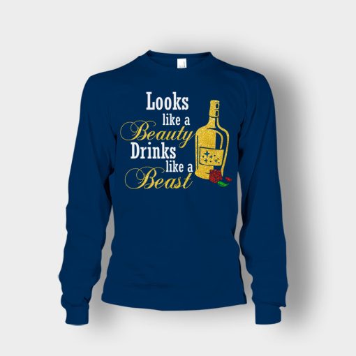 Look-Like-The-Beauty-Drinks-Like-A-Beast-Disney-Beauty-And-The-Beast-Unisex-Long-Sleeve-Navy