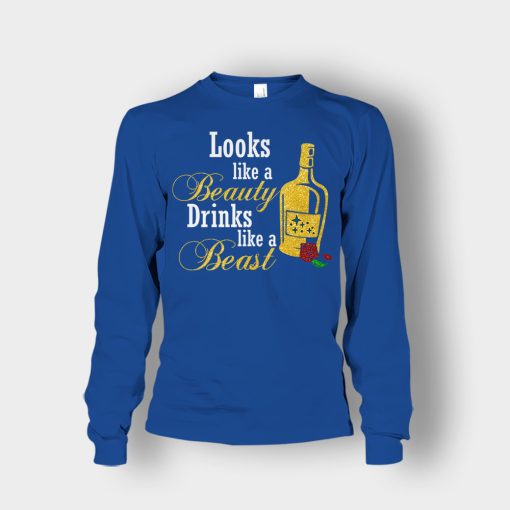 Look-Like-The-Beauty-Drinks-Like-A-Beast-Disney-Beauty-And-The-Beast-Unisex-Long-Sleeve-Royal