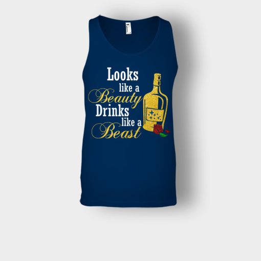 Look-Like-The-Beauty-Drinks-Like-A-Beast-Disney-Beauty-And-The-Beast-Unisex-Tank-Top-Navy