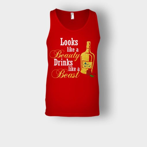 Look-Like-The-Beauty-Drinks-Like-A-Beast-Disney-Beauty-And-The-Beast-Unisex-Tank-Top-Red