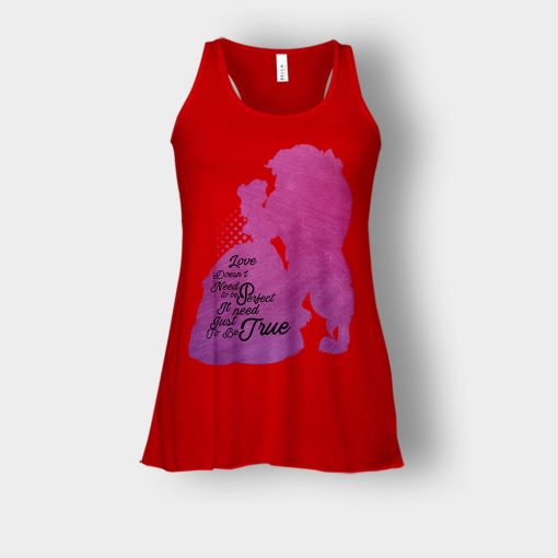 Love-Doesnt-Need-To-Be-Perfect-Disney-Beauty-And-The-Beast-Bella-Womens-Flowy-Tank-Red