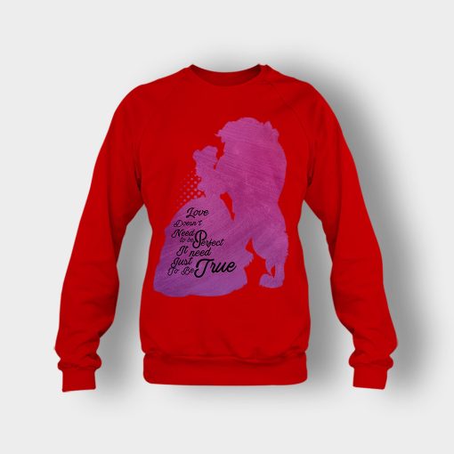 Love-Doesnt-Need-To-Be-Perfect-Disney-Beauty-And-The-Beast-Crewneck-Sweatshirt-Red