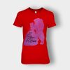 Love-Doesnt-Need-To-Be-Perfect-Disney-Beauty-And-The-Beast-Ladies-T-Shirt-Red