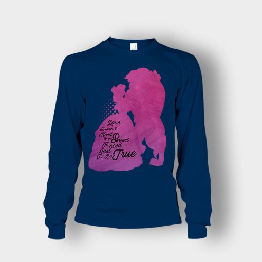 Love-Doesnt-Need-To-Be-Perfect-Disney-Beauty-And-The-Beast-Unisex-Long-Sleeve-Navy